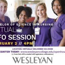 Wesleyan Nursing Info Session 2.2 FB
